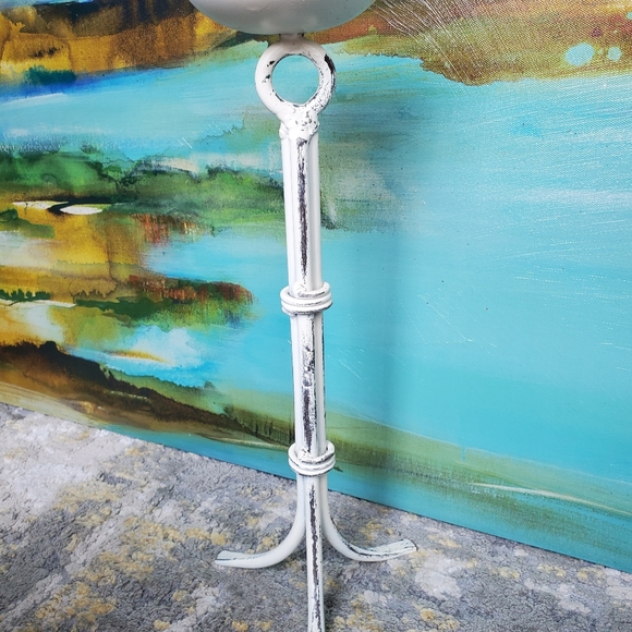 Shabby Chic Vintage Inspired Candle Holder - Picture 5 of 11